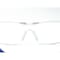Ge Safety Glasses, Anti-Fog & Anti-Scratch, Clear Lens, Gray/Blue Frame GE202CAF - alternate 2